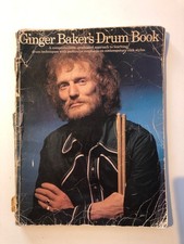 Ginger Baker drum book signed