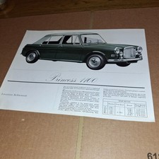 1960S BMC PRINCESS 1100 CAR SALES BROCHURE(SINGLE SHEET)*MINT*