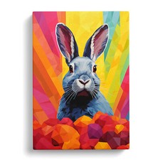 Rabbit Colour Field Art Canvas