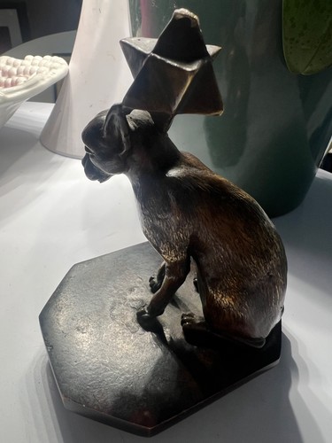 Very strange bronze cat - bronze, with