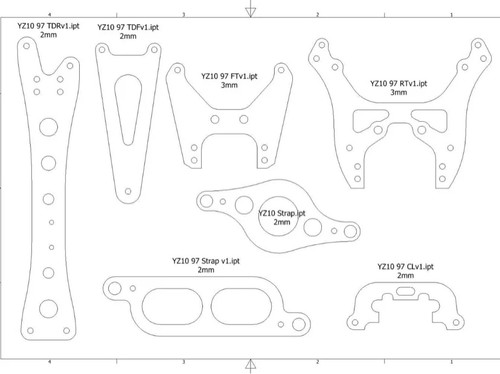 Yokomo 1997 carbon kit - yz-10,