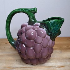 Vintage Majolica Jug Bunch Of