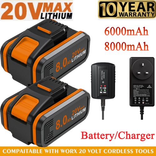 0ah for worx 20v - 8.0ah,