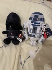 Stars Wars Soft Toys R2D2 and Darth Vader 11cm with Tags