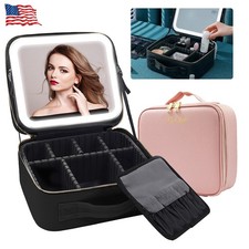 Makeup Bag with LED Mirror