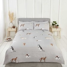 Pawsome grey duvet cover set - grey,