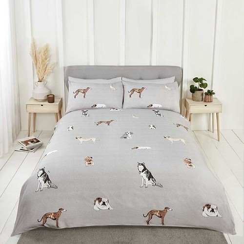 Pawsome grey duvet cover set - pawsome,