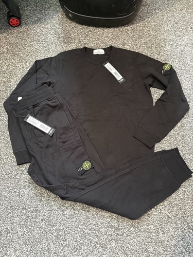 Junior black stone island - black,