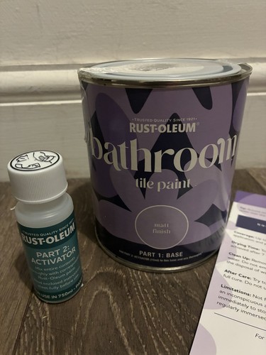 Bathroom tile paint 750ml matt - bathroom,