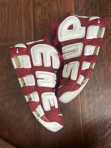Nike supreme uptempo red size - nike,