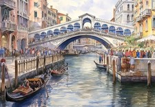 Italy Venice Rialto Bridge
