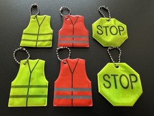 6 x Hi Vis Reflective Keyring