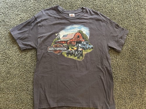 Vtg harley davidson - harley, barn