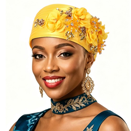 Flower african geles - african, satin