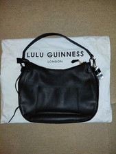 LULU GUINNESS BLACK LEATHER