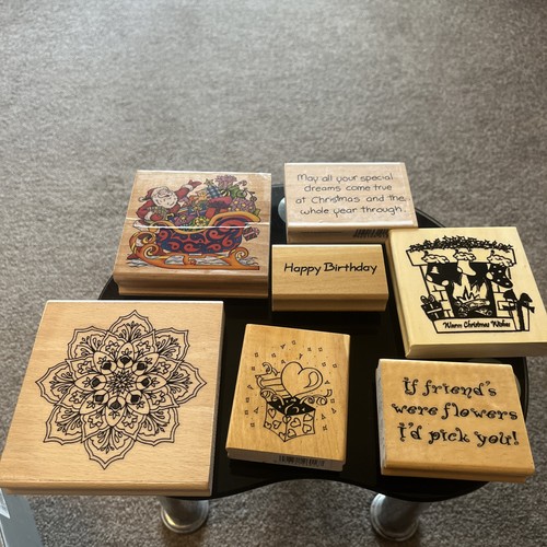 Joblot wooden rubber - of,