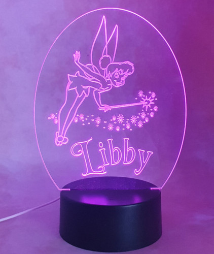 Personalised tinker bell led - personalised,