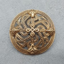 Vintage Kalevala Koru Bronze Brooch, Finland, 1980s, 5cm, 17g. Vikings.