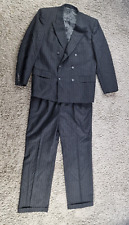 Gieves and Hawkes Suit Mens Large 2 Piece Wool Pinstripe Grey