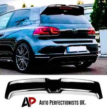VW Golf MK6 TSI TDI Oettinger Style Gloss Black Rear Roof Spoiler Boot Wing Lip