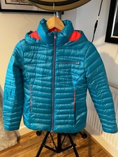 SPYDER #158114 2015 Down Filled Ski General Jacket, Teal Blue & Bright Pink - S