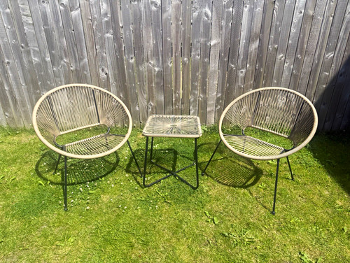 Garden chairs and table - garden,