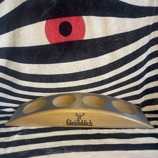 Glenfiddich Wooden Whisky Bottle Display Stand Barware Collectable Scotland