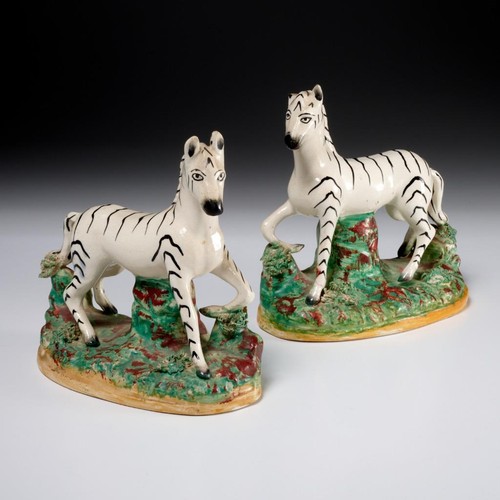 Pair antique staffordshire - pair,