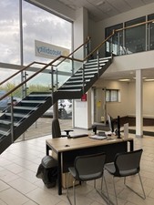 Mild Steel Staircase Complete With Handrail And Glass