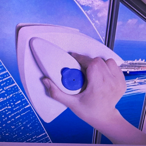 Blue white magnetic window - blue,