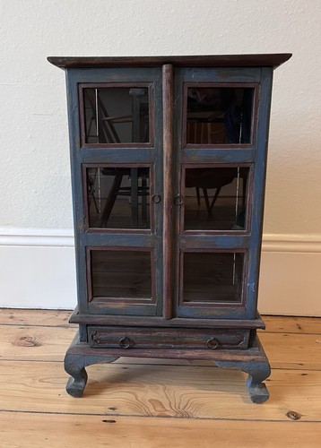 Vintage distressed blue wood - vintage,
