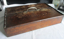 Vintage wooden twin lid - ,