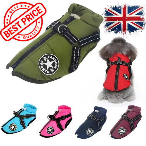 Waterproof dog jacket with - waterproof,