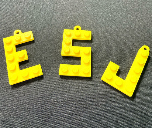 Lego inspired letter - letter, key