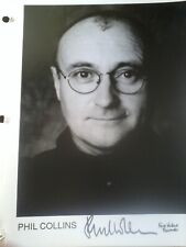 PHIL COLLINS , HAND SIGNED B/W PHOTO  ANDY GOTTS.FACE VALUE RECORDS .WEA.10 X 8"