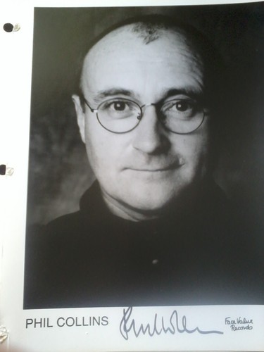 Phil collins hand - signed, b/w
