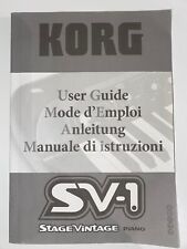 Korg Stage Vintage Piano - Original Instruction Manual