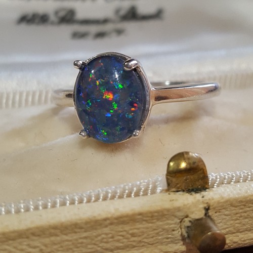 Sterling silver solitaire ring - silver,