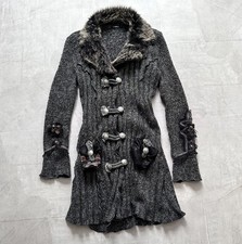 Gothic Punk Napoleon Faux Fur Cardigan Sweater Zone Bleue Sarah Pacini Vibe