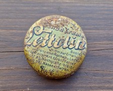 Original WW1/ WWI German Army Battl. relic Cream Tin Box/ Lettolin