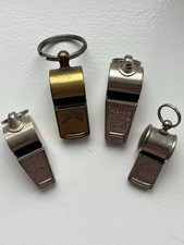 Four Vintage Mid 20th Century ACME Thunderer Whistles