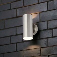 Melo Up & Down Wall Light IP44 4000K 8W LED Outdoor Lighting Garden Light Silver