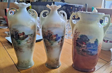 3 x Antique Victorian Vases