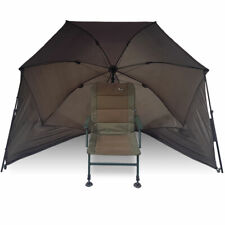 50" Fishing Brolly Umbrella Carp Coarse Fishing Day Shelter Storm Poles Included