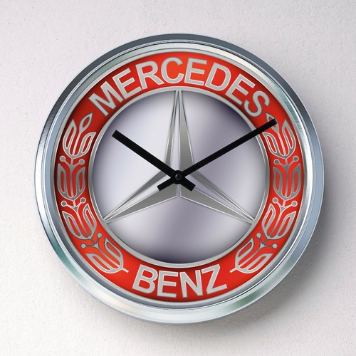 Mercedes benz wall clock - wall,