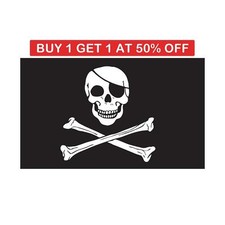 Large Jolly Roger Pirate Flag