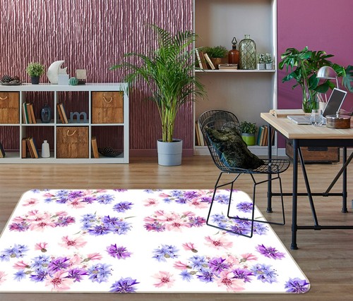 Purple pink flowers - 3d,