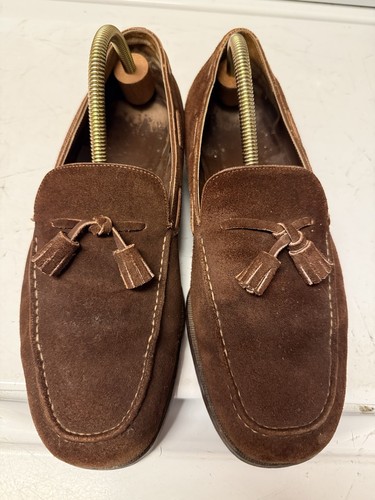 John lobb suede tassel loafers - lobb,