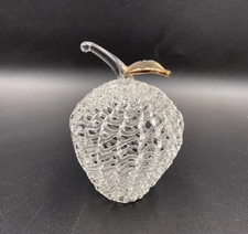 Spun Glass Apple With A Gold