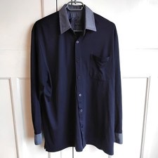 Gabicci Mens Shirt Size XL Dark Blue Casual